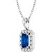 Halo-Style Necklace or Pendant