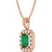 Halo-Style Necklace or Pendant