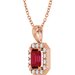 Halo-Style Necklace or Pendant