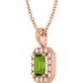 Halo-Style Necklace or Pendant