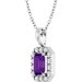 Halo-Style Necklace or Pendant