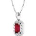 Halo-Style Necklace or Pendant
