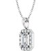 Halo-Style Necklace or Pendant