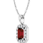 Halo-Style Necklace or Pendant