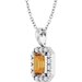Halo-Style Necklace or Pendant