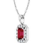 Halo-Style Necklace or Pendant