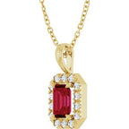 Halo-Style Necklace or Pendant
