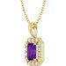 Halo-Style Necklace or Pendant