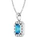 Halo-Style Necklace or Pendant