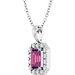 Halo-Style Necklace or Pendant