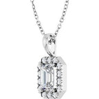 Halo-Style Necklace or Pendant