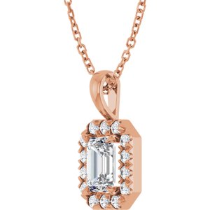 Halo-Style Necklace or Pendant