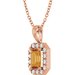 Halo-Style Necklace or Pendant