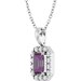 Halo-Style Necklace or Pendant