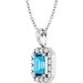 Halo-Style Necklace or Pendant