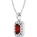 Halo-Style Necklace or Pendant