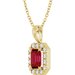Halo-Style Necklace or Pendant