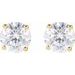 Round 4-Prong Lightweight Stud Earrings