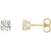 Round 4-Prong Lightweight Stud Earrings