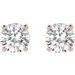 Round 4-Prong Lightweight Stud Earrings