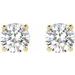 Round 4-Prong Lightweight Stud Earrings