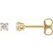 Round 4-Prong Lightweight Stud Earrings