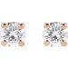 Round 4-Prong Lightweight Stud Earrings
