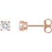 Round 4-Prong Lightweight Stud Earrings