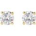 Round 4-Prong Lightweight Stud Earrings