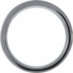 Cypress Wood Inlay Comfort-Fit Flat Band