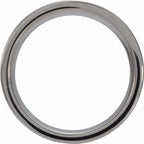 Mesquite Wood Inlay Comfort-Fit Flat Band