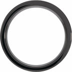 Wenge Wood Inlay Comfort-Fit Flat Band