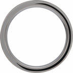 Antler Wood Inlay Comfort-Fit Flat Band with Satin Finish