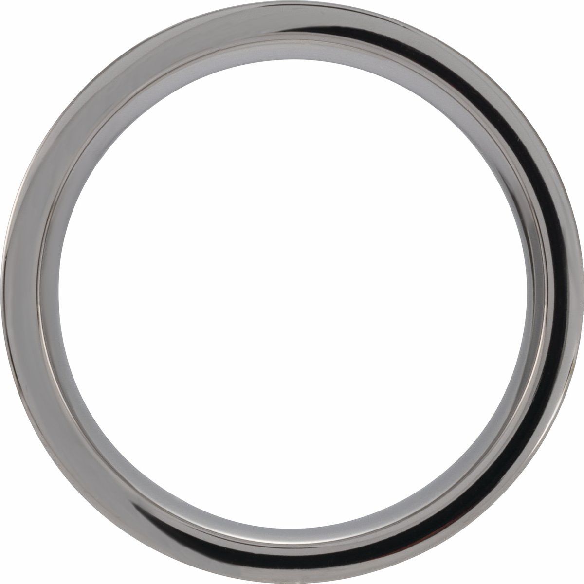 Antler Wood Inlay Comfort-Fit Flat Band with Satin Finish