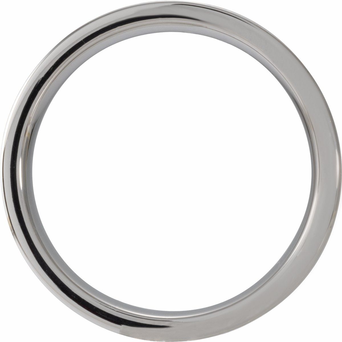 Cypress Wood Inlay Comfort-Fit Flat Band