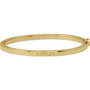 Engravable Hinged Bangle Bracelet