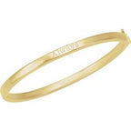 Engravable Hinged Bangle Bracelet