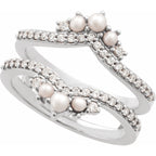 Accented Pearl Ring Guard