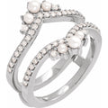 Accented Pearl Ring Guard