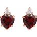 Accented Heart Earrings