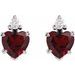 Accented Heart Earrings