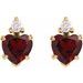 Accented Heart Earrings