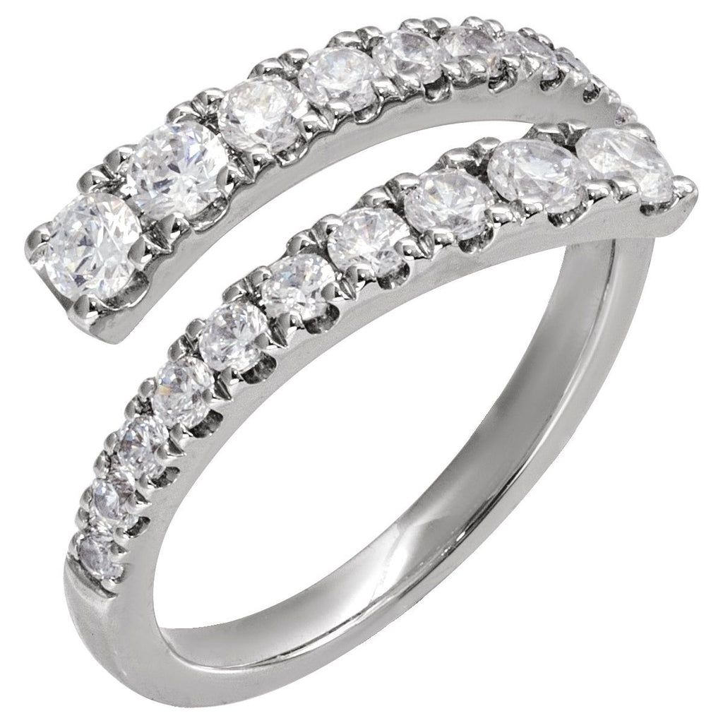 Lab-Grown Diamond Bypass Ring