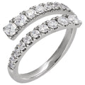 Lab-Grown Diamond Bypass Ring