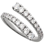 Lab-Grown Diamond Bypass Ring