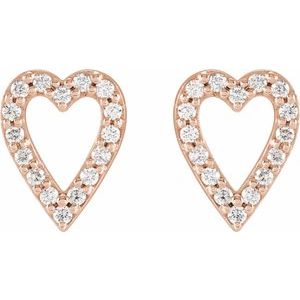 Accented Heart Earrings