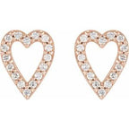 Accented Heart Earrings