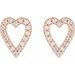 Accented Heart Earrings