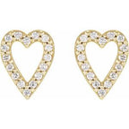 Accented Heart Earrings