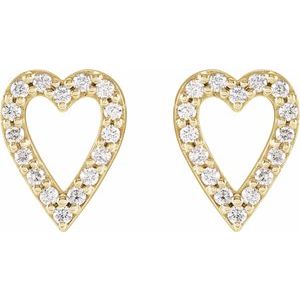 Accented Heart Earrings